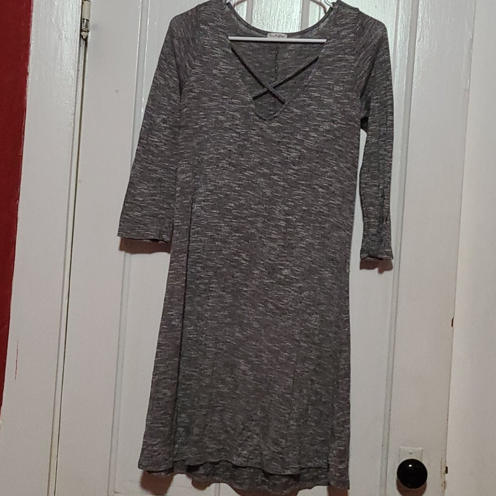Heather grey dress